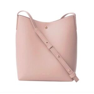 Anthropologie Samara Pink Crossbody Bucket Purse